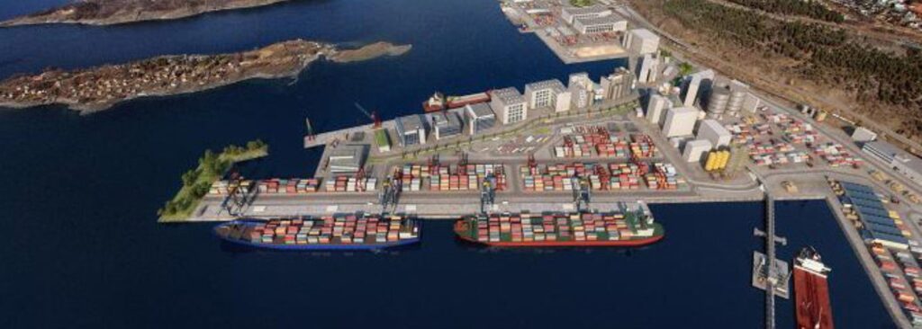 Illustrasjon av Containerterminal